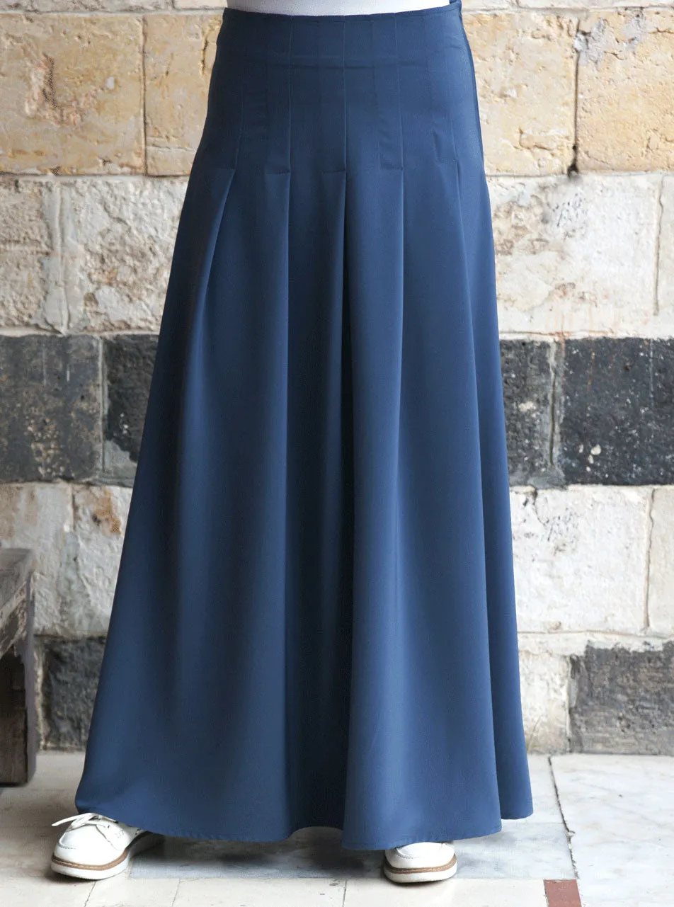 Multi-Pleat Maxi Skirt