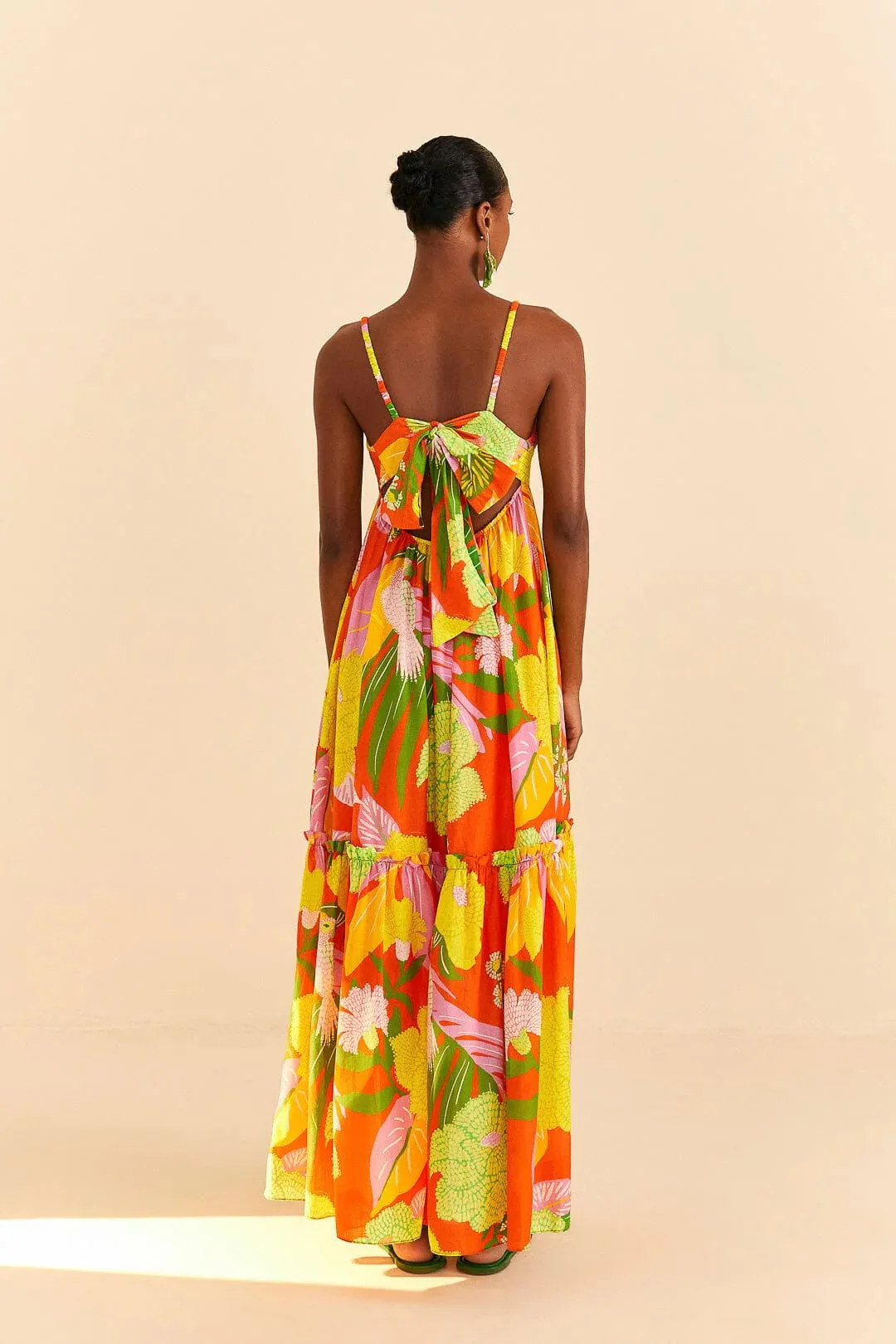 Neon Floral Maxi Dress