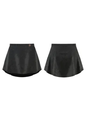 ON SALE Mirabelle Pull-On Skirt (Ebony Lace)