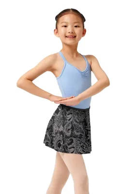 ON SALE Paisley Petite Youth Pull-On Skirt (Black)