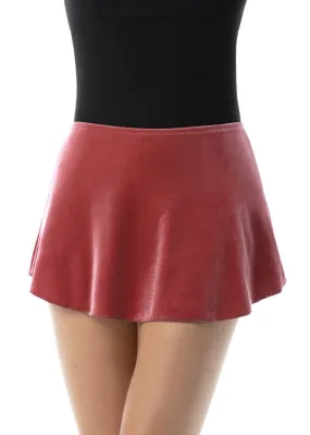 ON SALE Stardust Velvet Pull-On Skirt (Sangria)