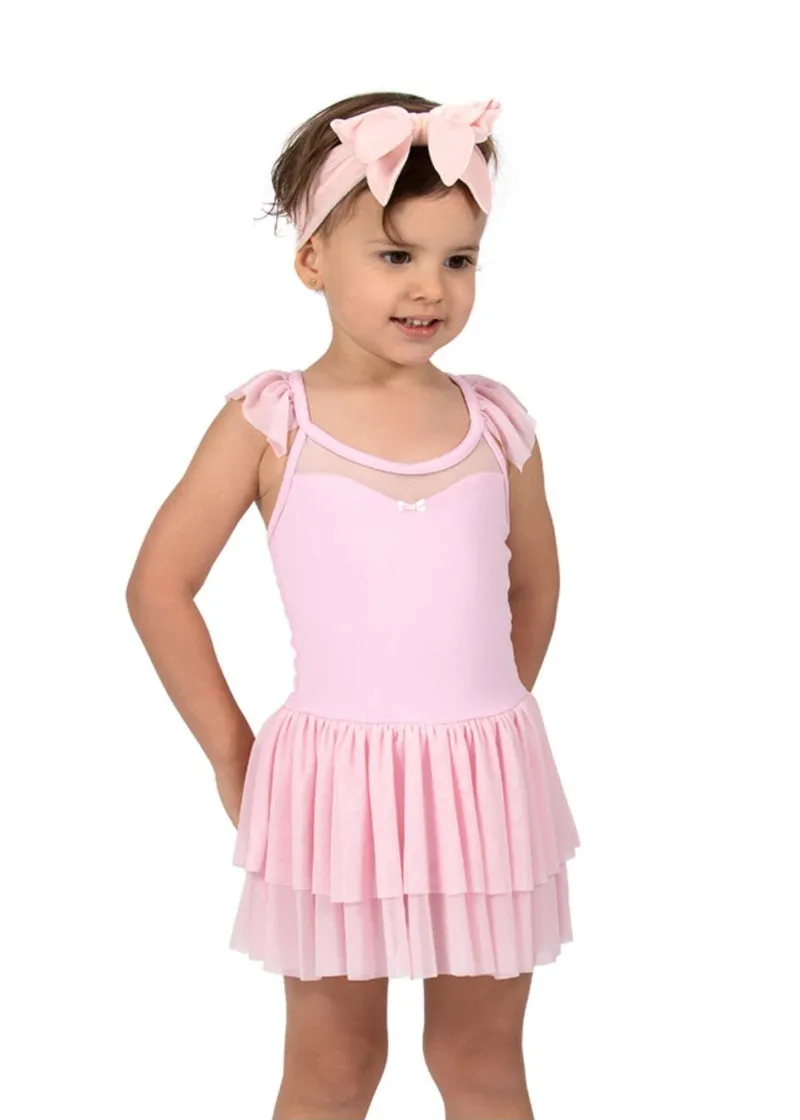 ON SALE Yui Flutter Sleeve Youth Dance Dress (Pink)