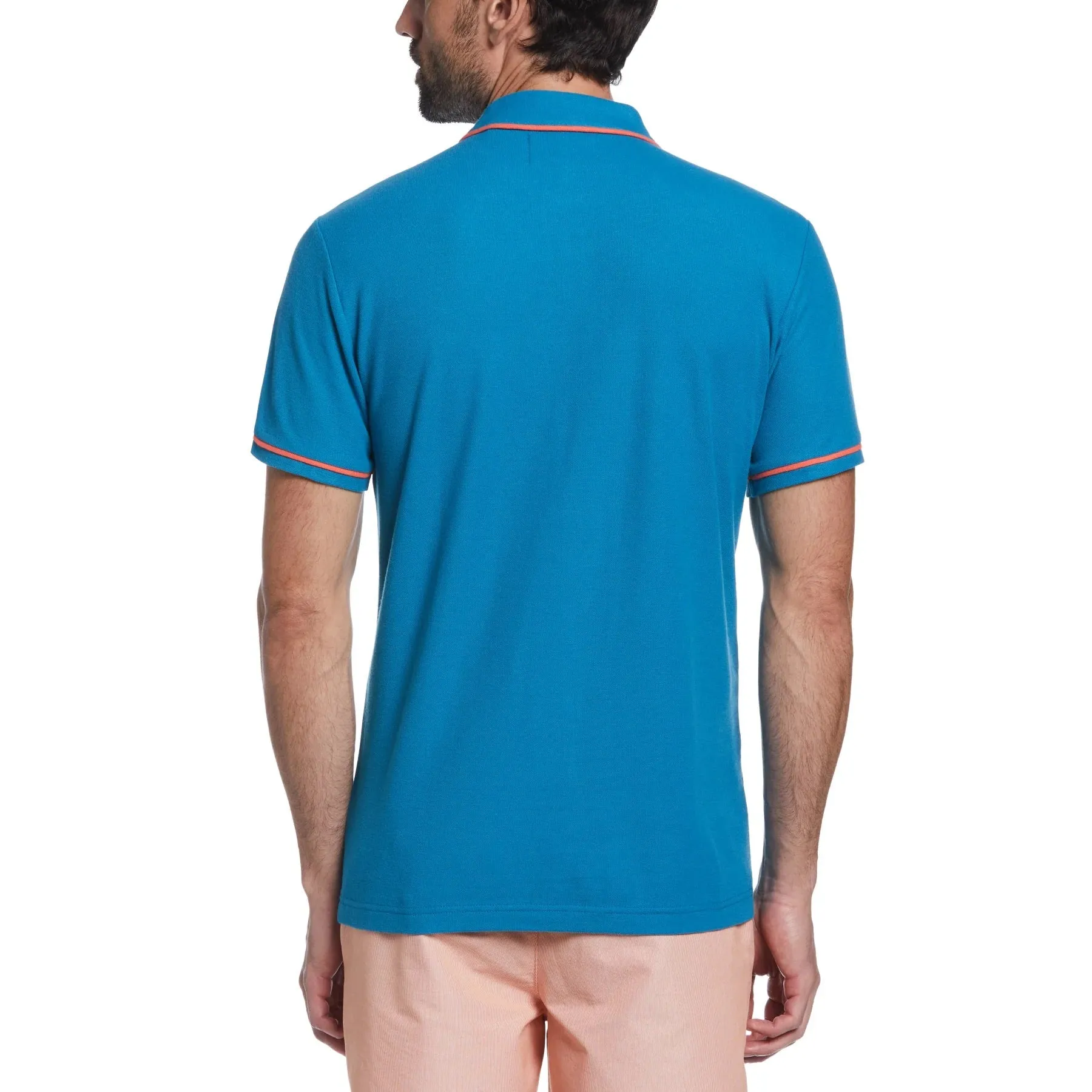 Original Penguin Earl Organic Cotton Polo Shirt - Mosaic Blue