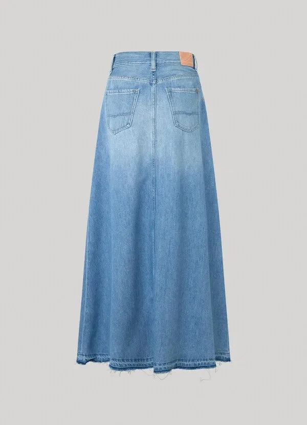 Pepe / Damen-Rock / MAXI SKIRT HW SKY REG