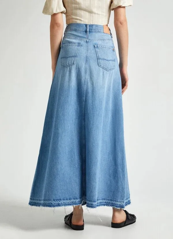 Pepe / Damen-Rock / MAXI SKIRT HW SKY REG