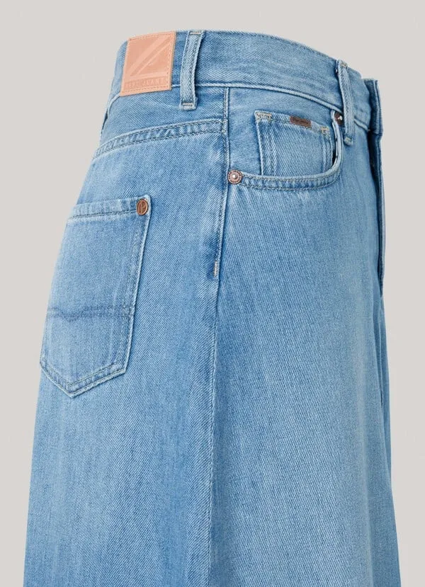 Pepe / Damen-Rock / MAXI SKIRT HW SKY REG