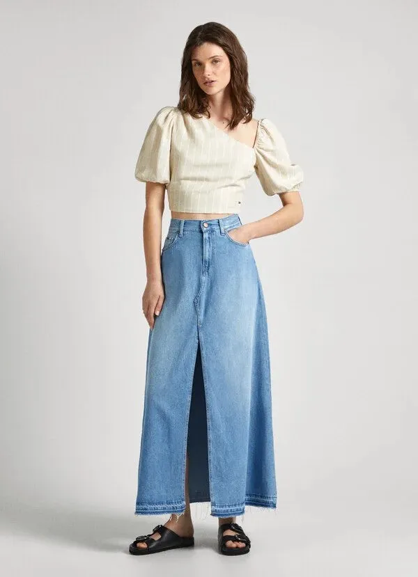 Pepe / Damen-Rock / MAXI SKIRT HW SKY REG