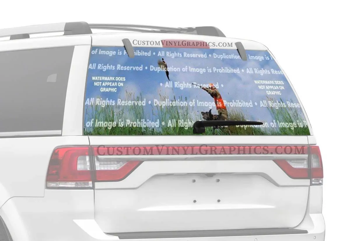 Pheasant 2 Rear Window Decal