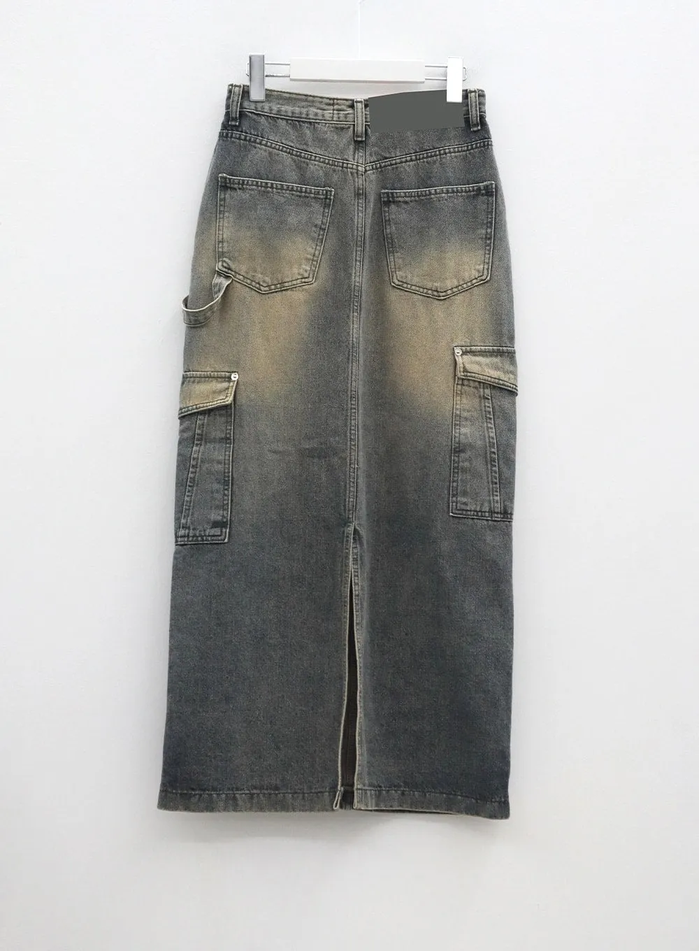 Pocket Maxi Denim Skirt CM330