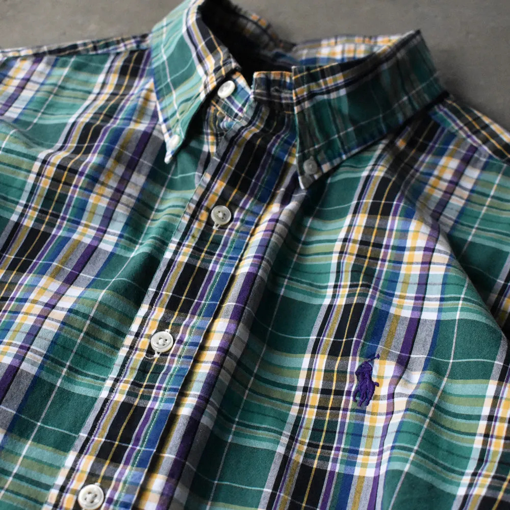 Ralph Lauren “CLASSIC FIT” タータンチェック ボタンダウンシャツ 240327 S2062