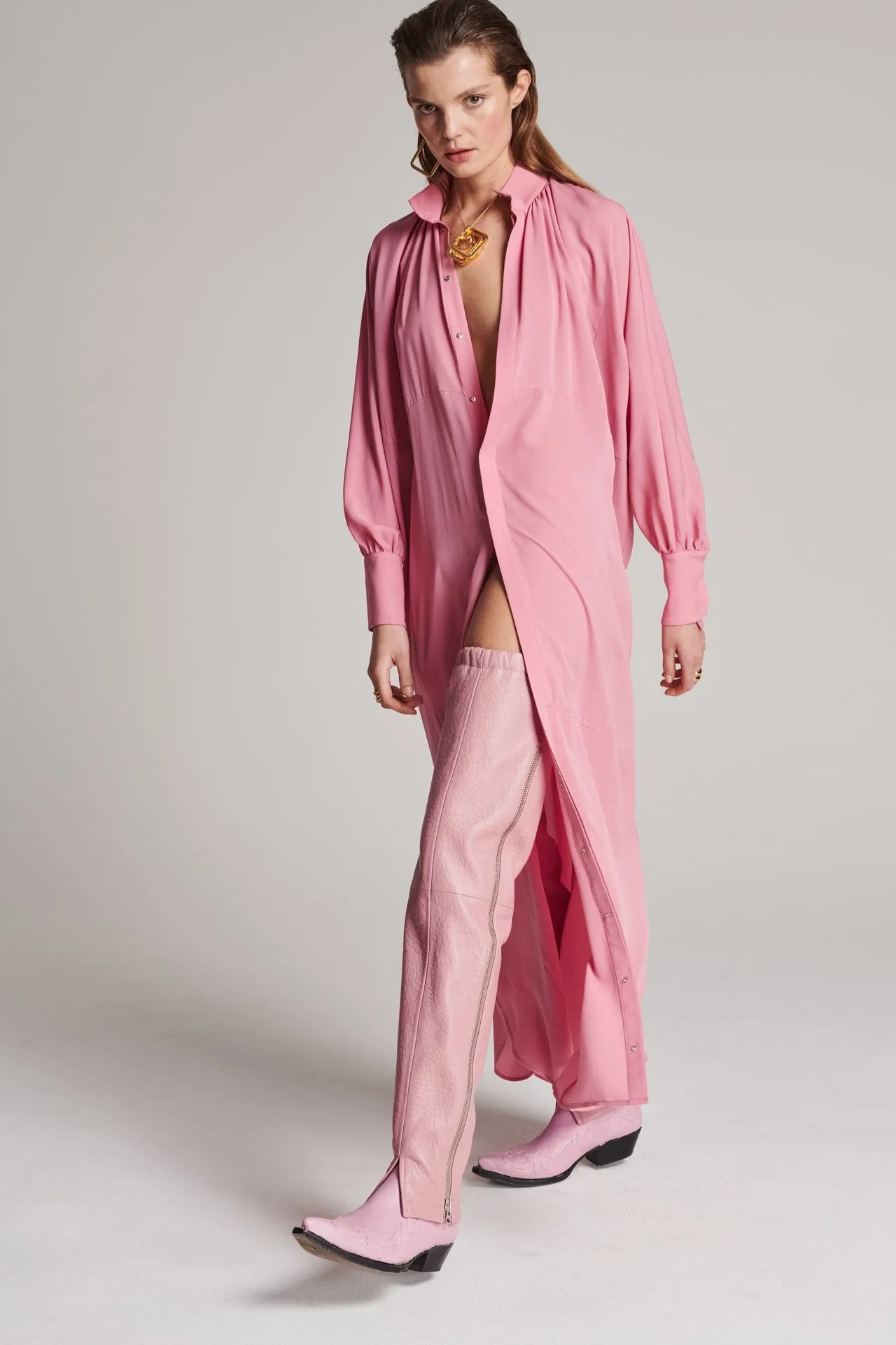 Regard Silk Dress Pink