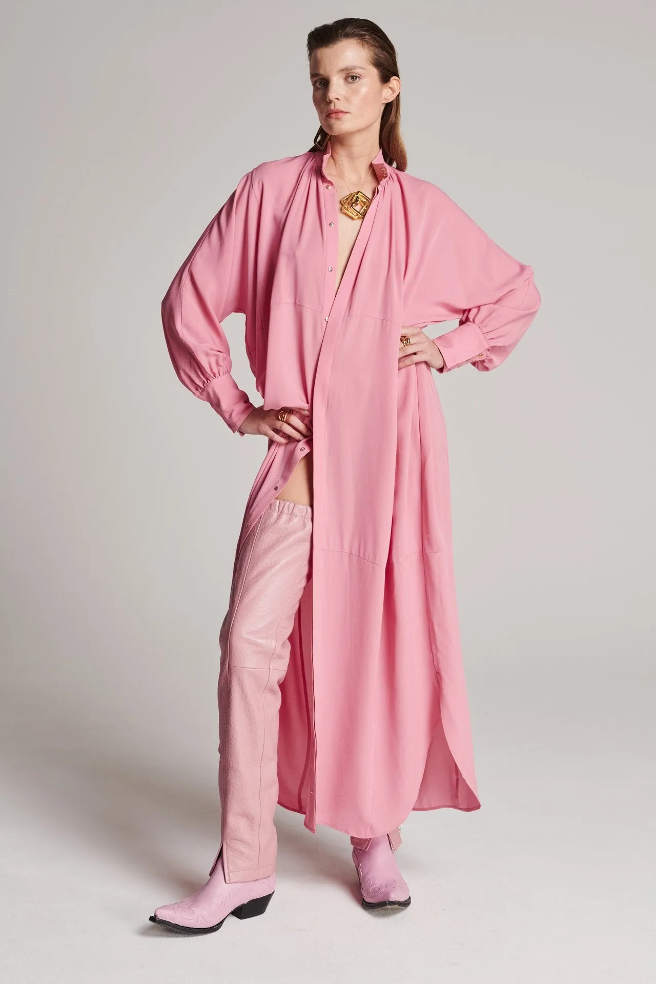 Regard Silk Dress Pink