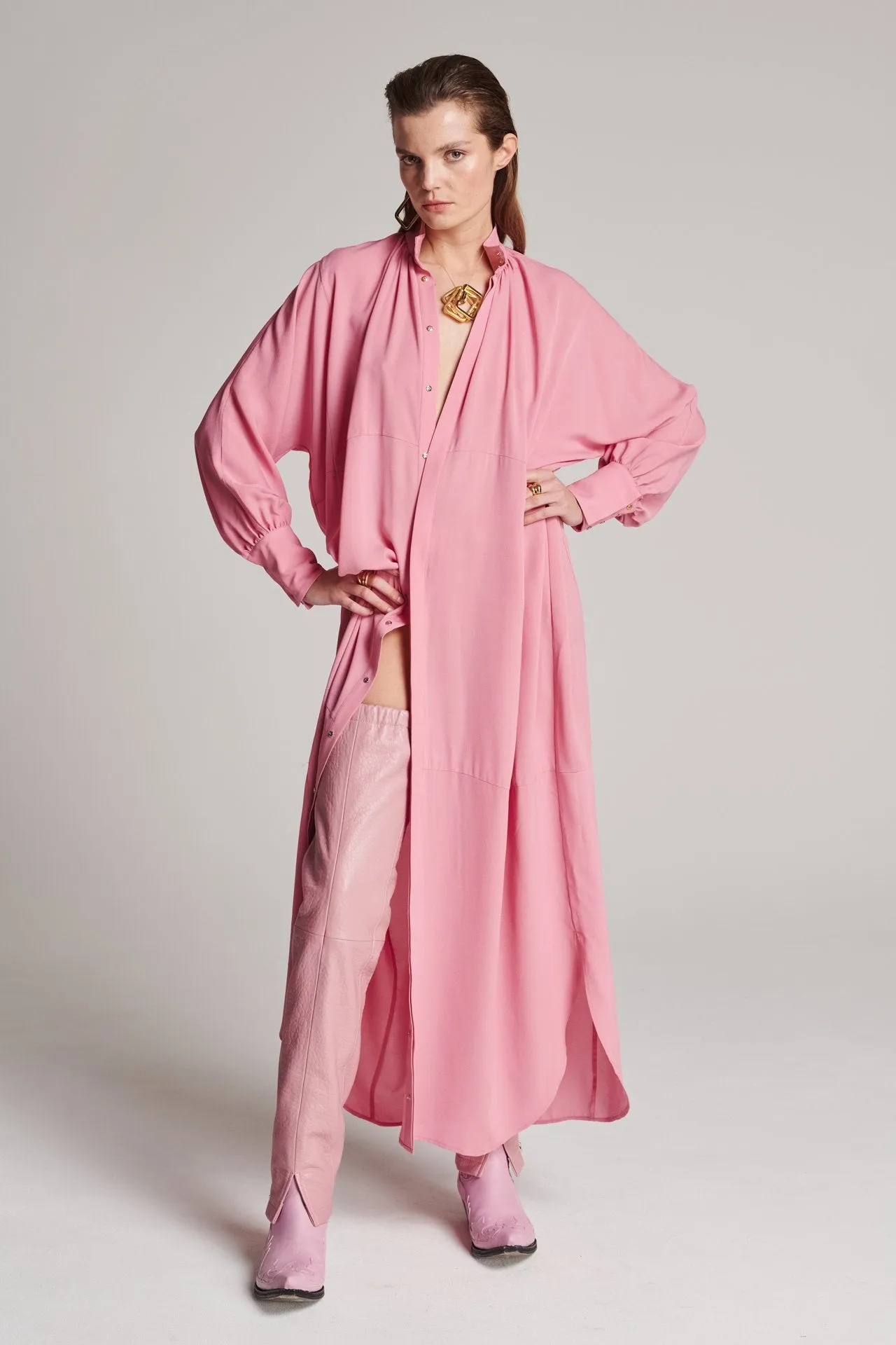 Regard Silk Dress Pink