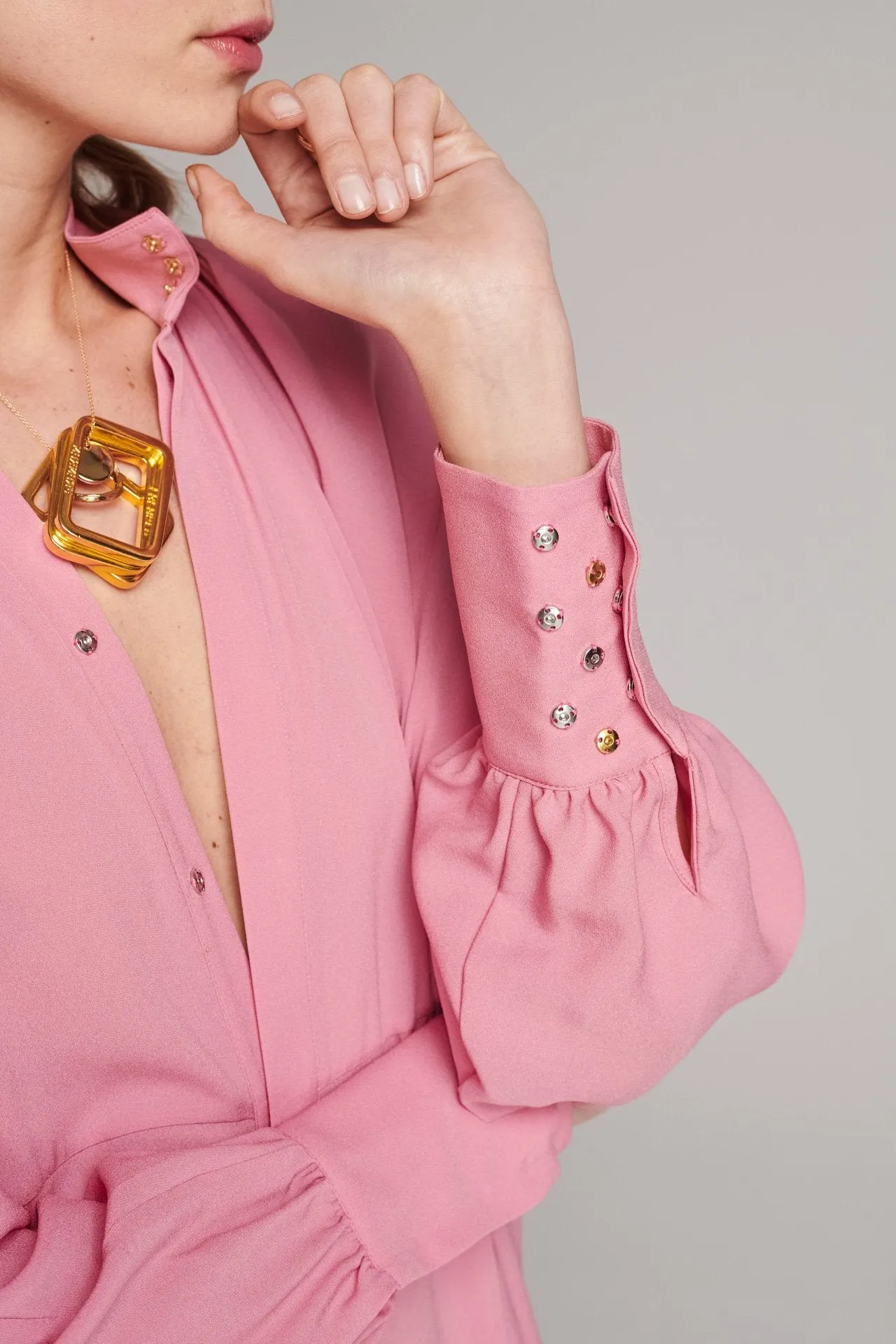 Regard Silk Dress Pink