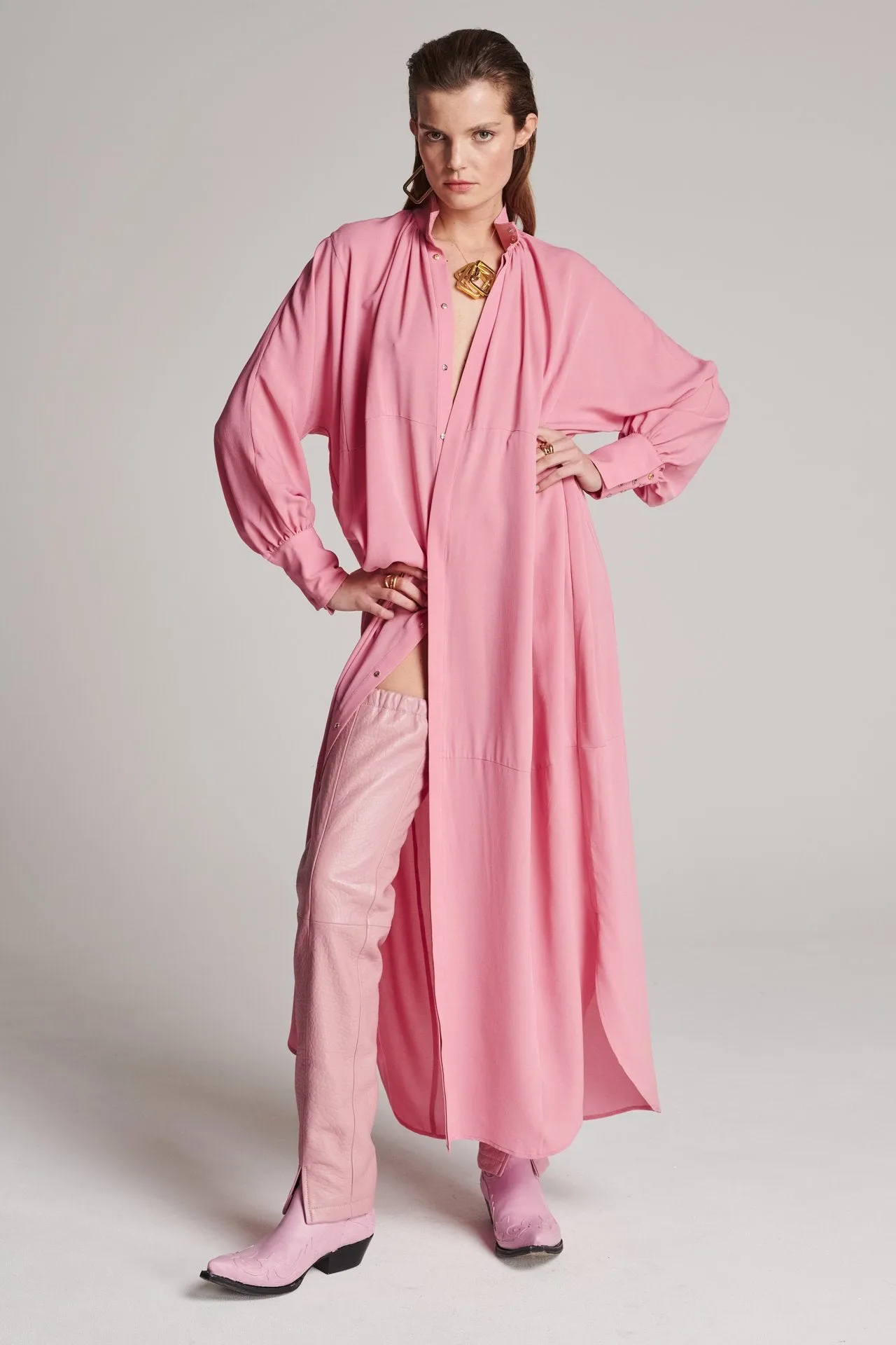 Regard Silk Dress Pink