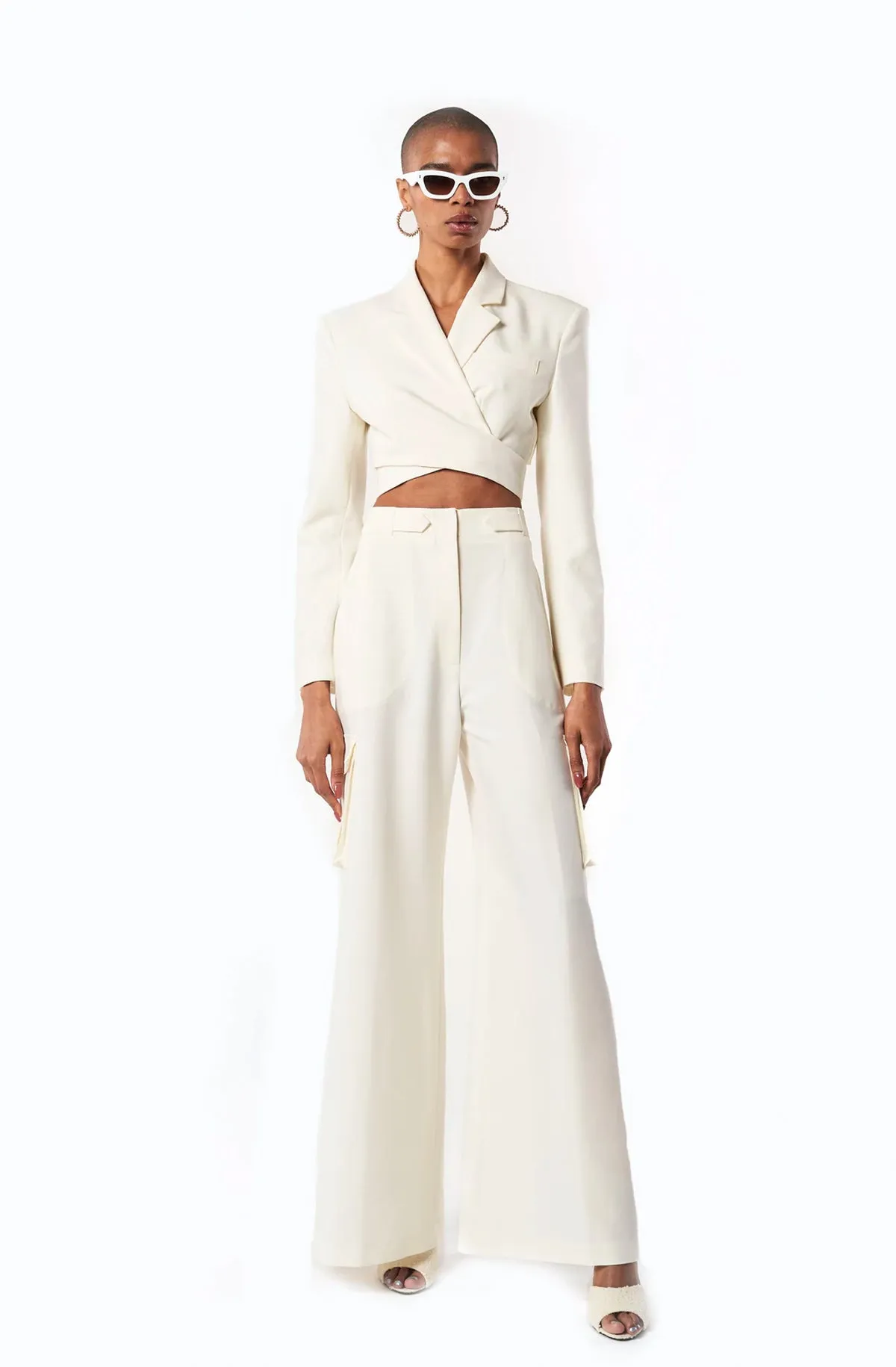 RONNY KOBO CHUCK CARGO PANT IN IVORY