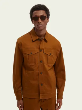 Scotch & Soda Tobacco Twill Trucker Jacket