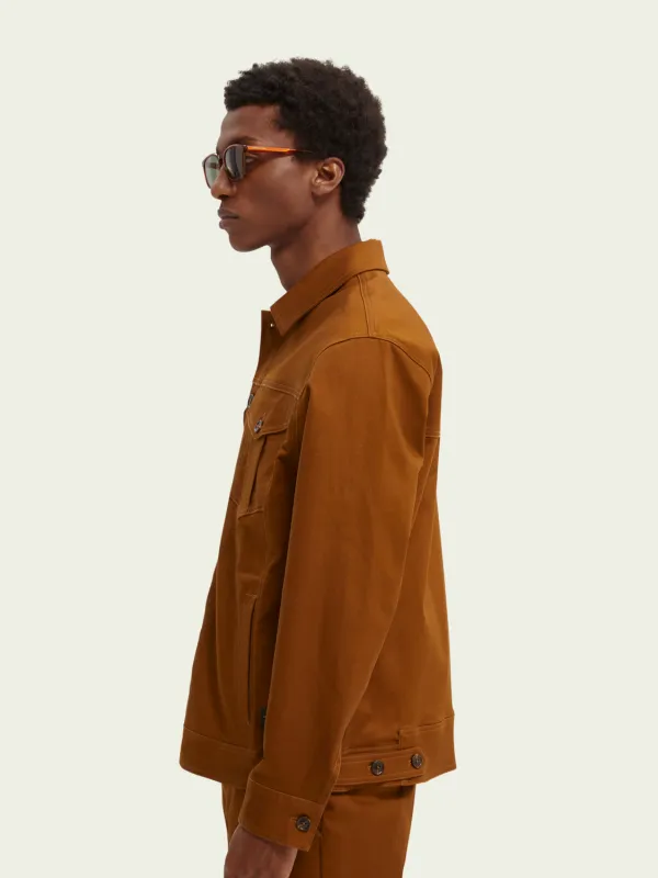 Scotch & Soda Tobacco Twill Trucker Jacket