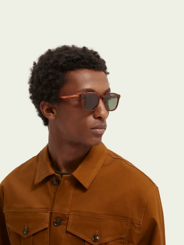 Scotch & Soda Tobacco Twill Trucker Jacket
