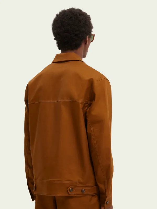 Scotch & Soda Tobacco Twill Trucker Jacket