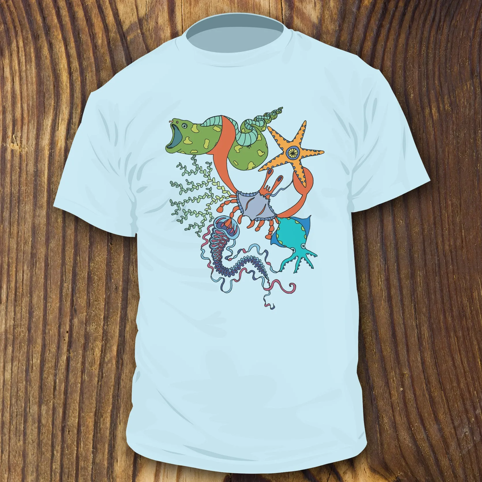 Sea Life Collage shirt