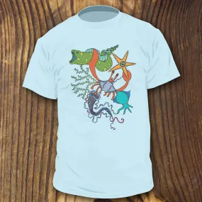 Sea Life Collage shirt