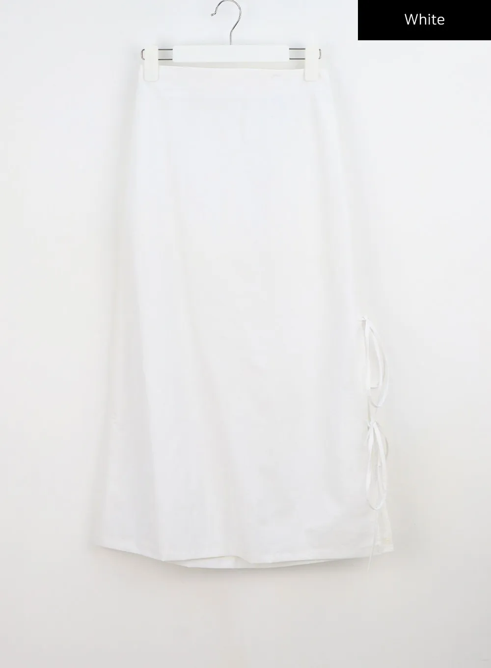 Side Slit Nylon Maxi Skirt BY312