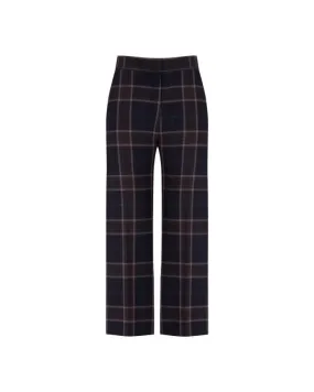 Smythe Rosewood Plaid Wide Leg Culotte