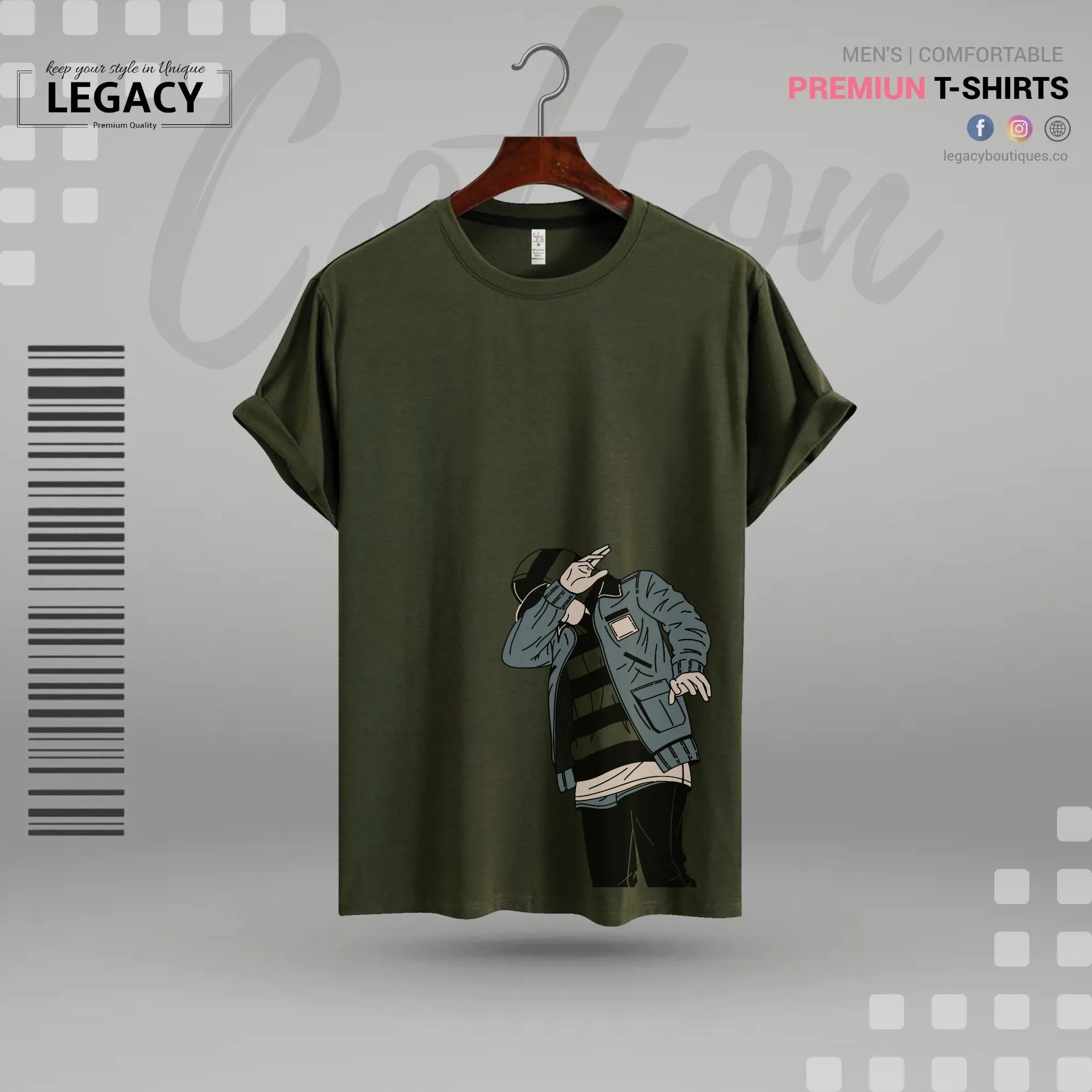 Sort Sleeve Men's Premium Designer Edition T Shirt