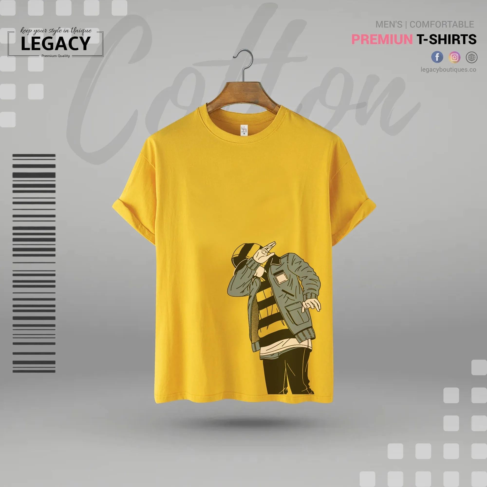 Sort Sleeve Men's Premium Designer Edition T Shirt