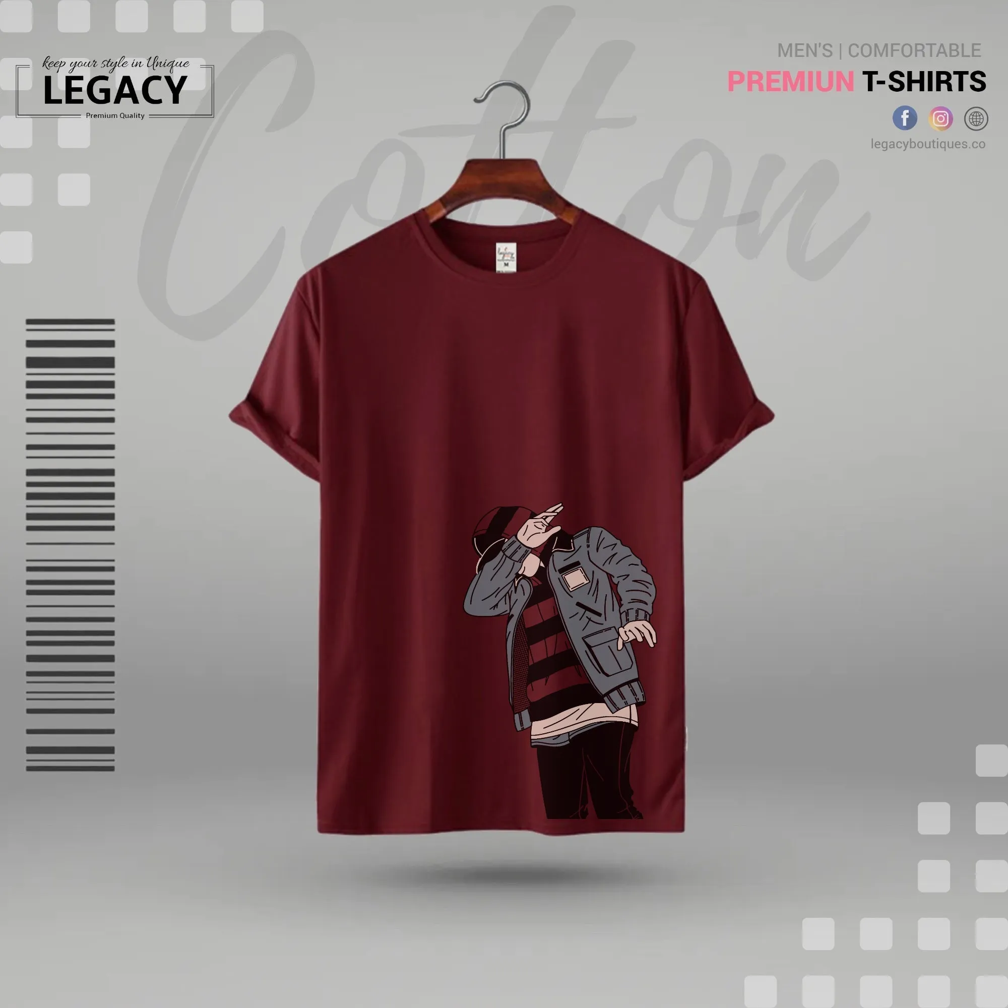 Sort Sleeve Men's Premium Designer Edition T Shirt