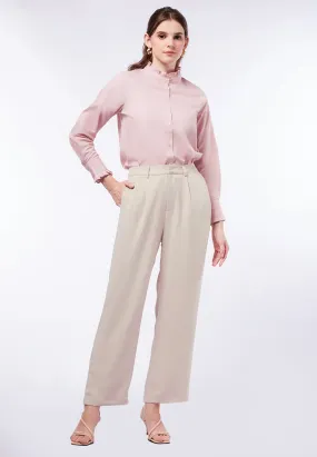 Straight Fit High Waist Pants