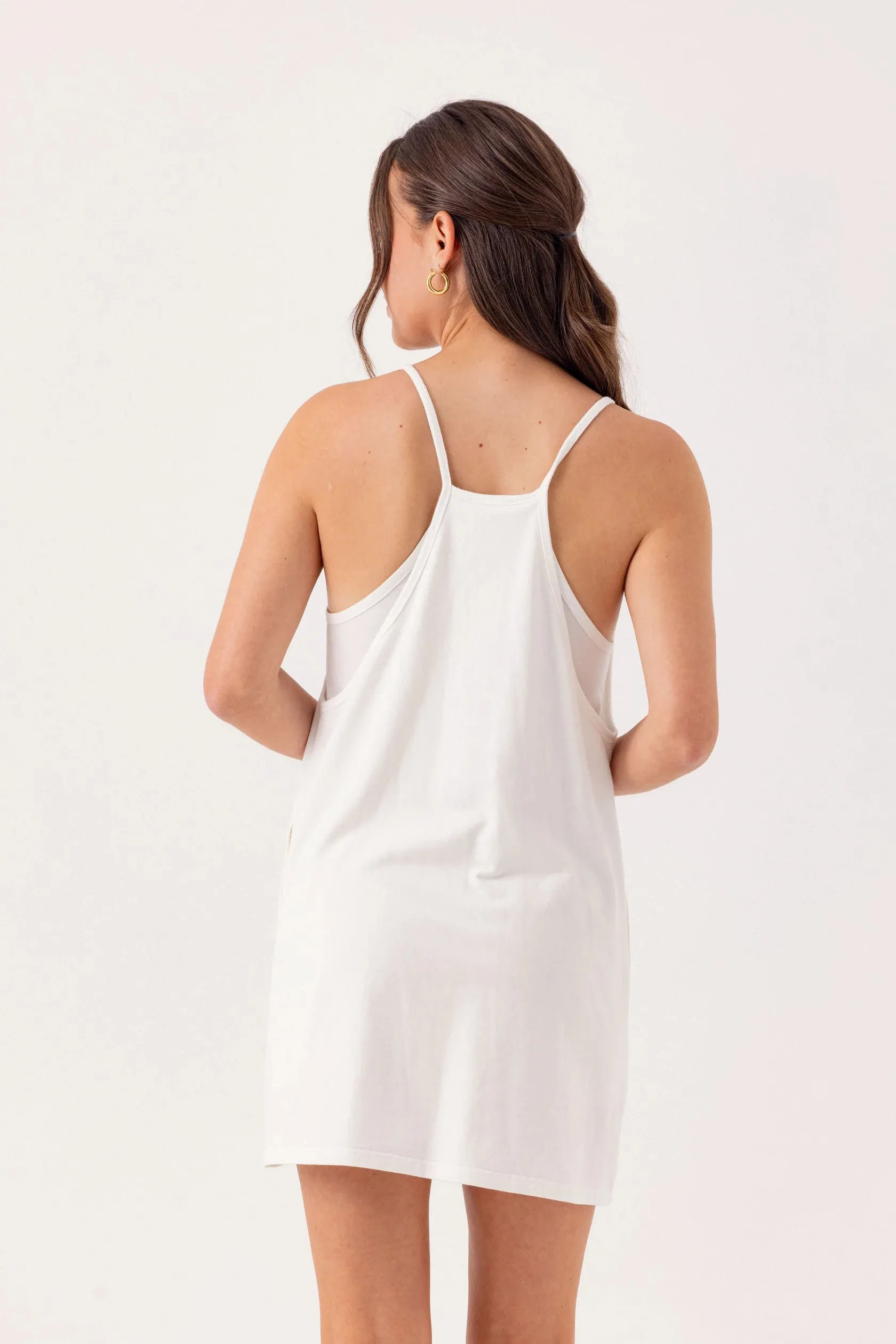 Su048 Sundays White Romper Dress