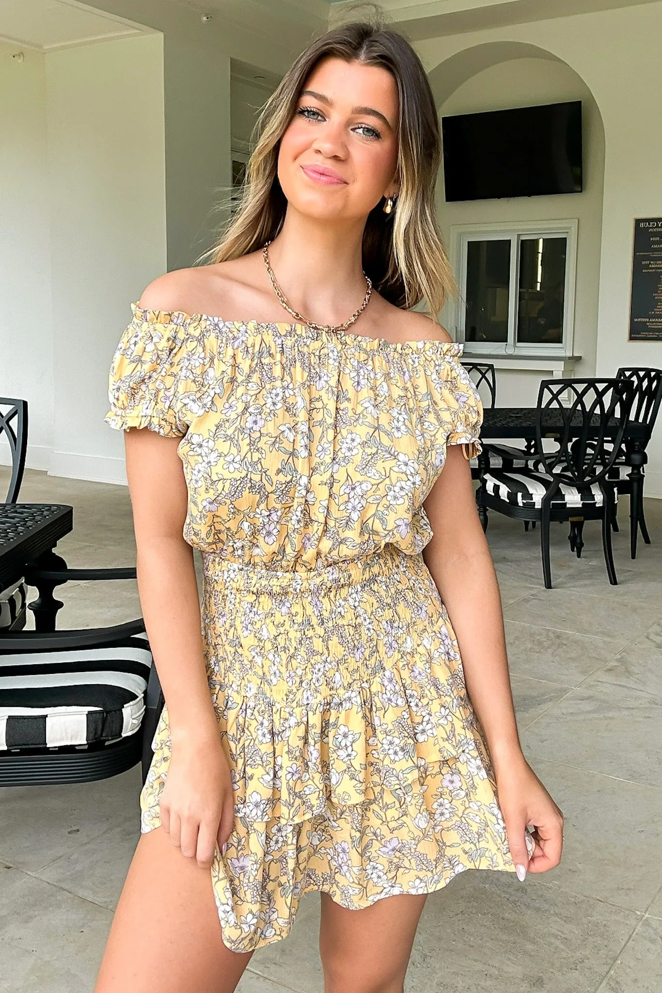 Sunny Attraction Floral Smocked Romper - FINAL SALE