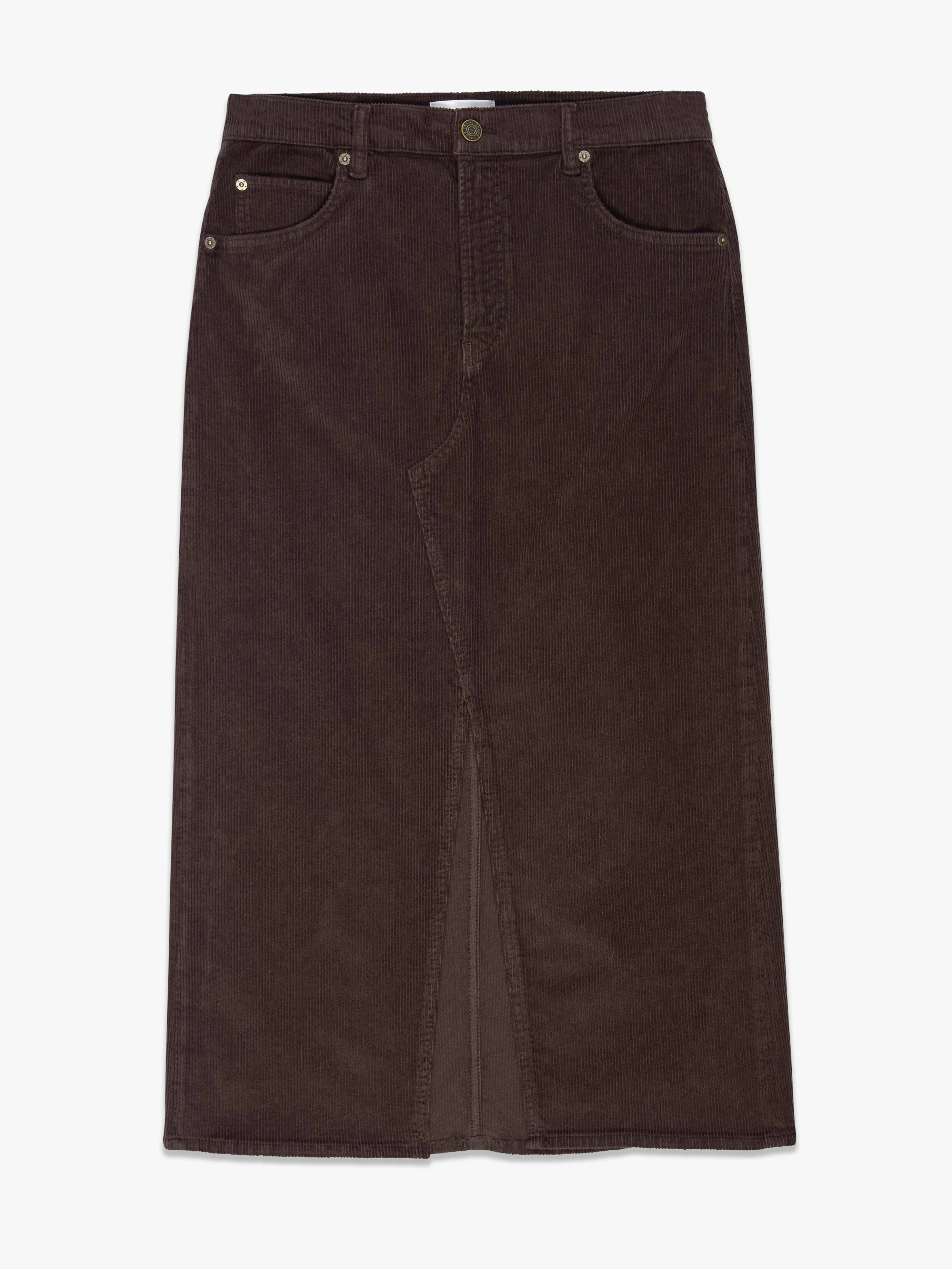 The Corduroy Midaxi Skirt | Espresso
