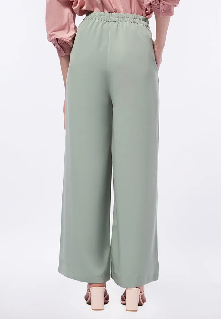 Tie Front Wide Leg Pants