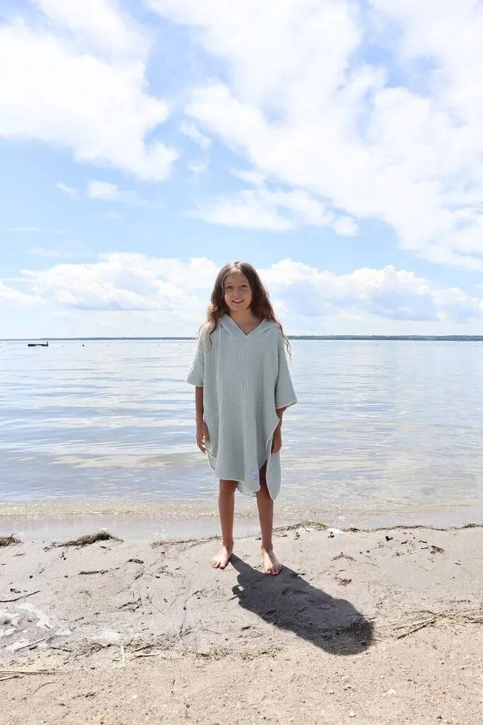 Tofino Towel Kids 'Pebble' Poncho - Sage
