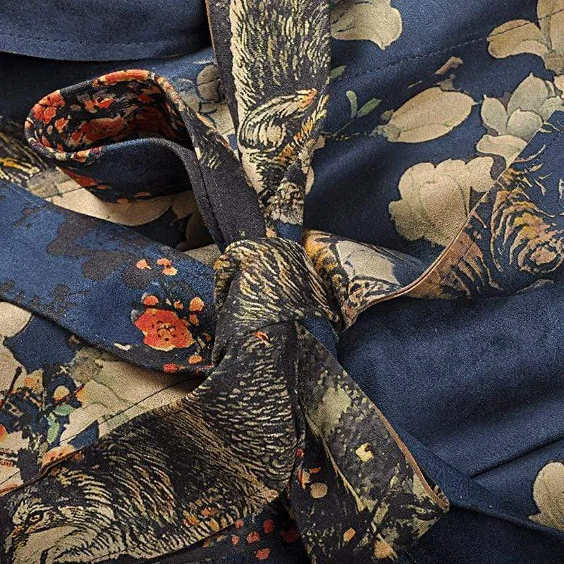 TRENCH FLORAL AUTUMN COAT