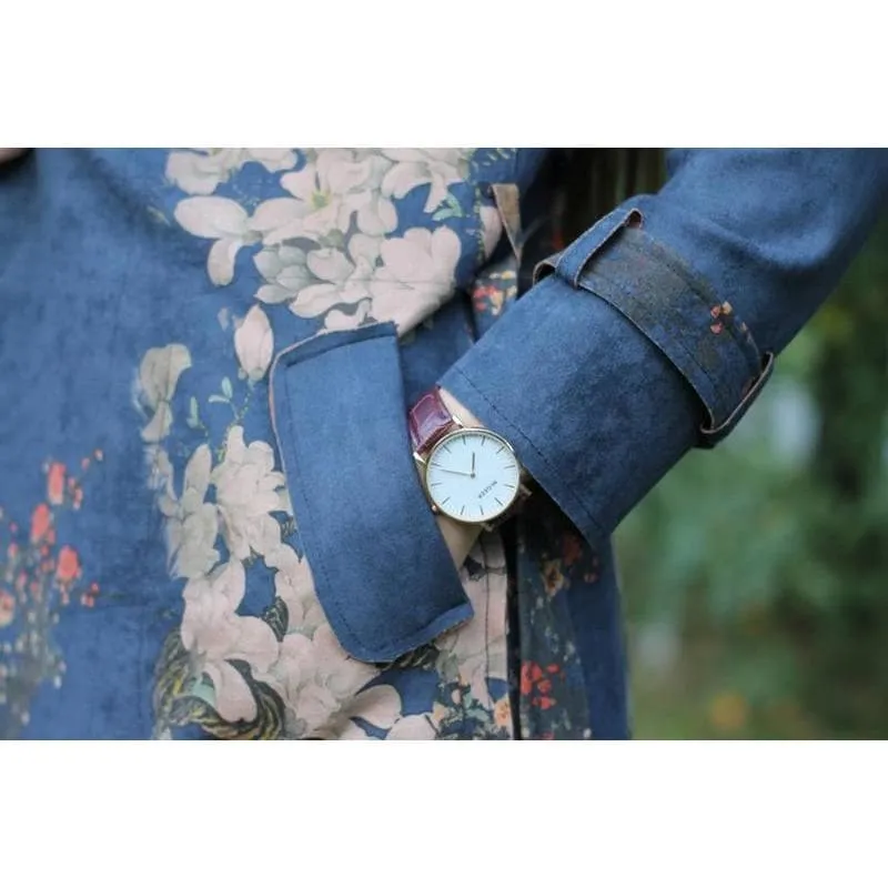 TRENCH FLORAL AUTUMN COAT
