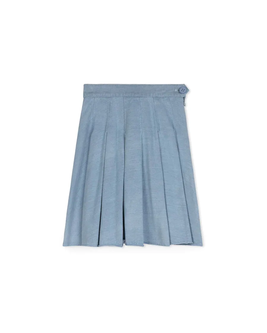 Tween T-shirt Denim Pleated Skirt