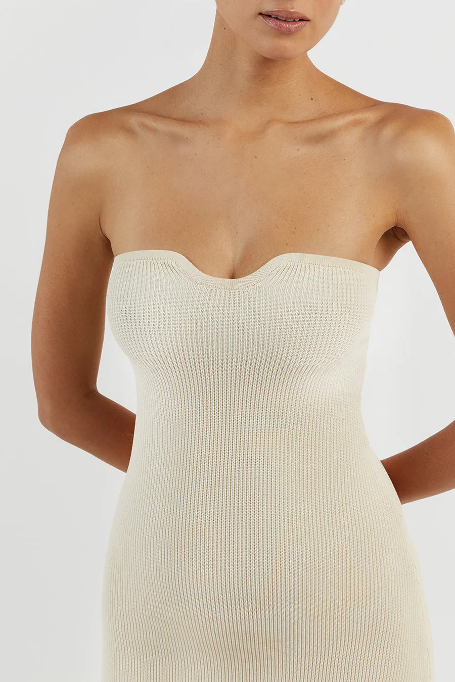 VERONICA BUTTER BANDEAU MAXI DRESS