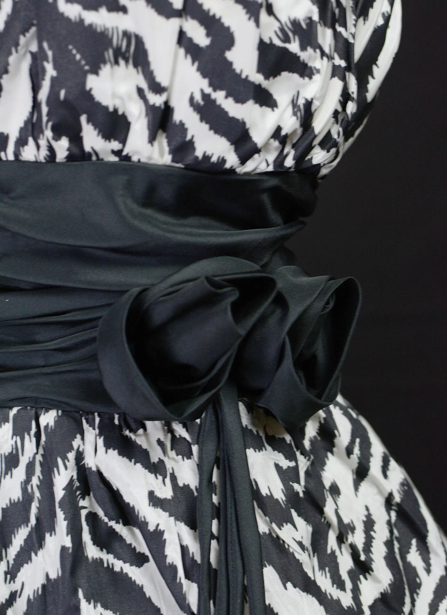 Vintage 1980s Tiger Print Cocktail Dress