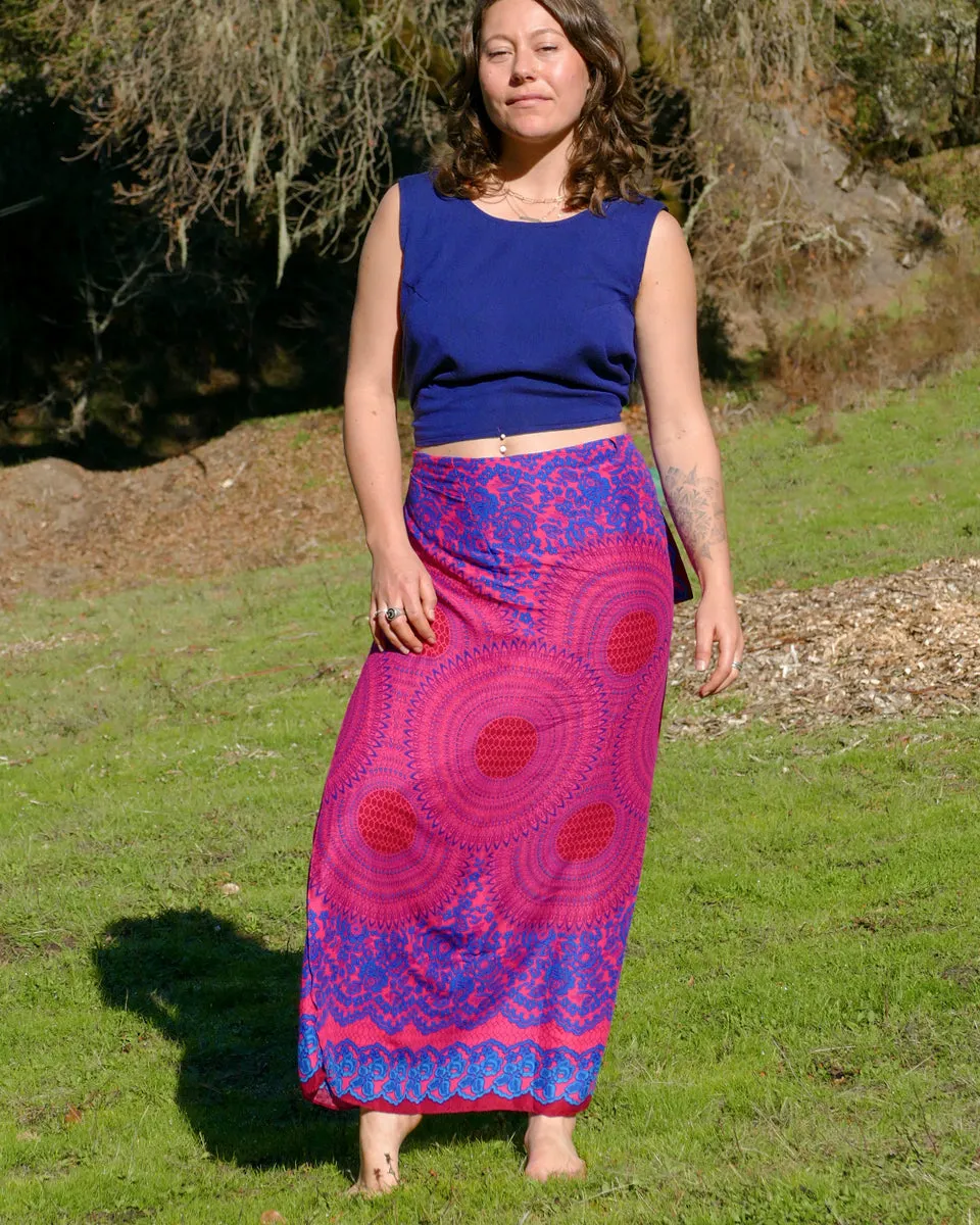 Vivid Floral Mandala Sarong