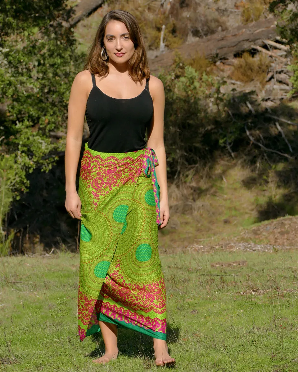 Vivid Floral Mandala Sarong