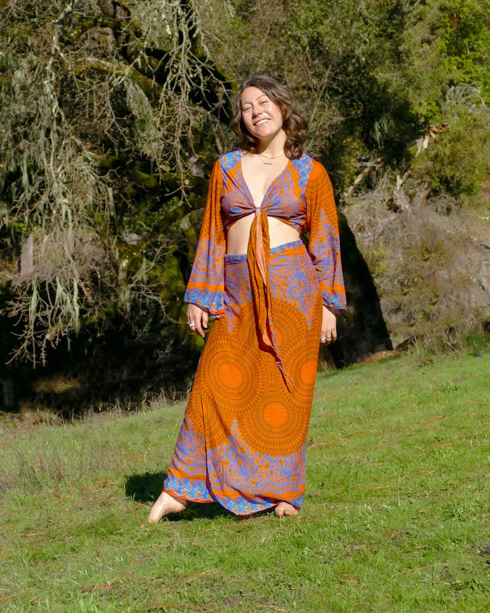 Vivid Floral Mandala Sarong