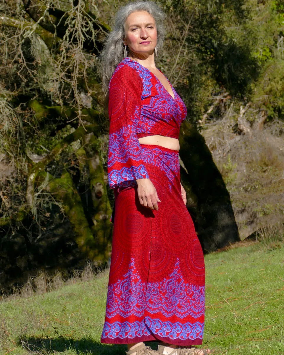 Vivid Floral Mandala Sarong