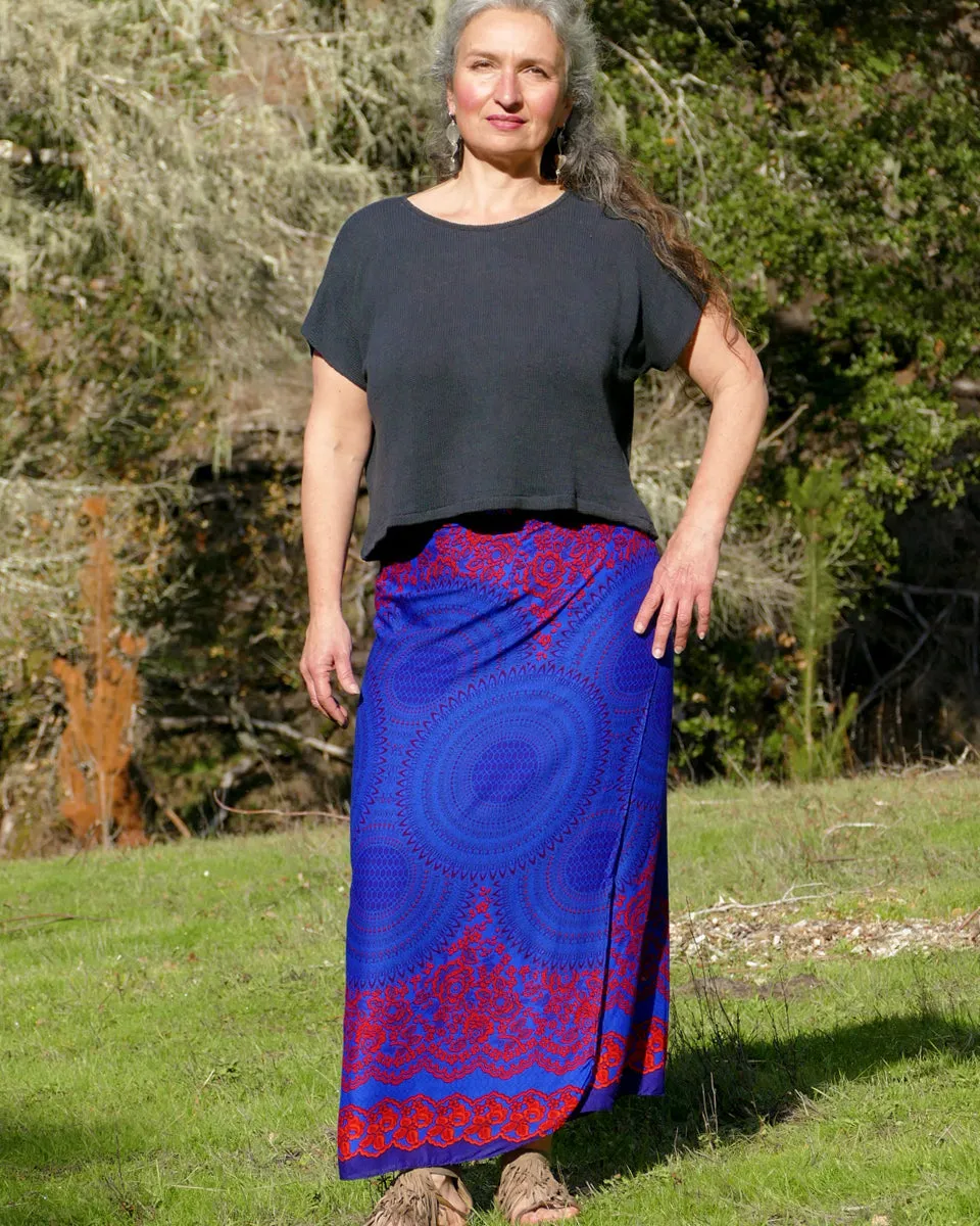 Vivid Floral Mandala Sarong