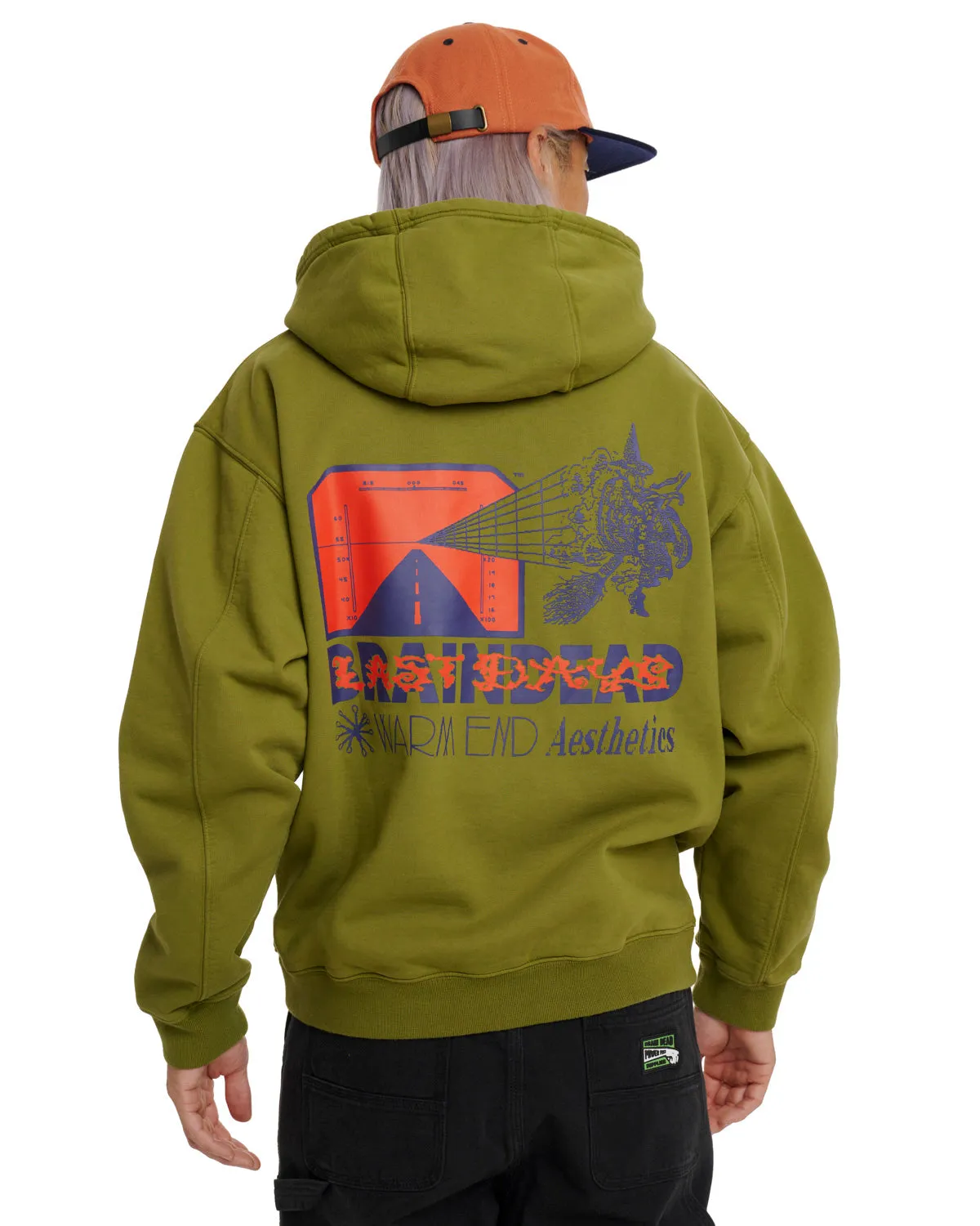 Warn End Aesthetics Hoodie - Moss