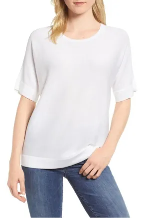 White Tencel Silk Top
