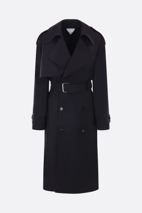 Wool Double-Breasted Trench